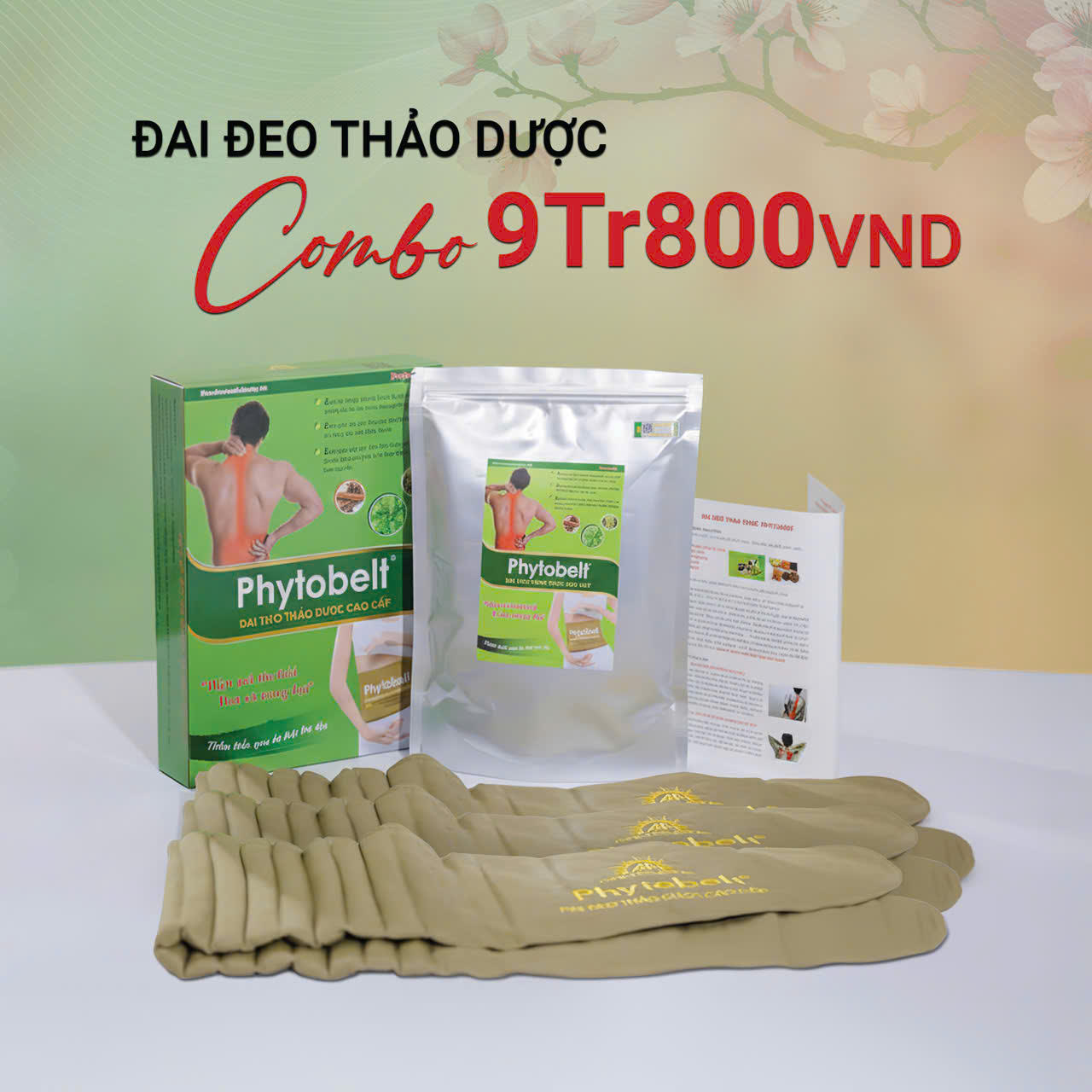 Compo 2 đai đeo thảo dược + 1 củ 1 dây sạc nhanh